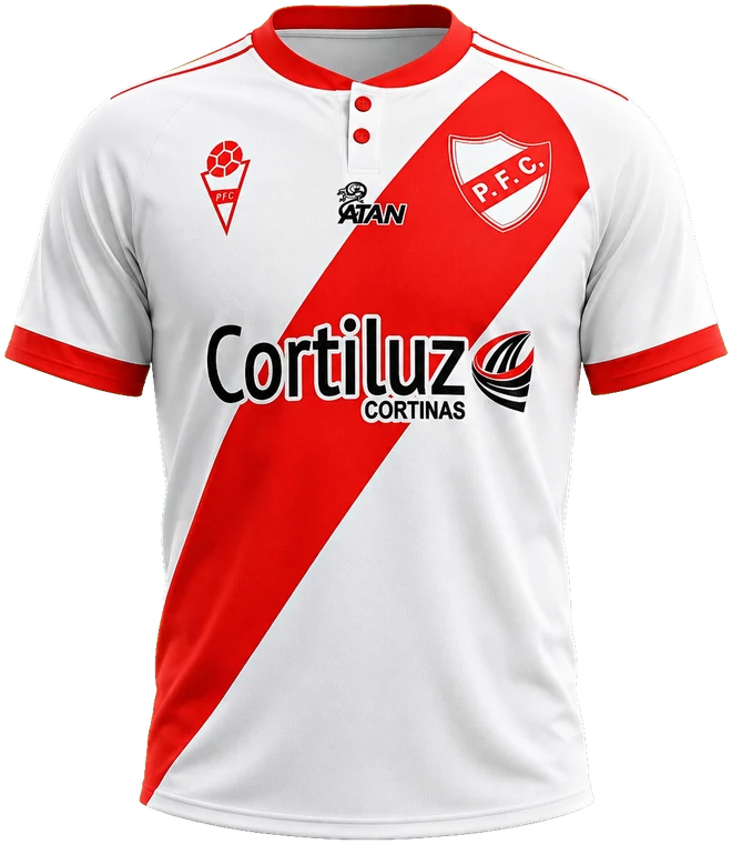 Camiseta de Piriápolis FC fabricada por ATAN, sublimado total