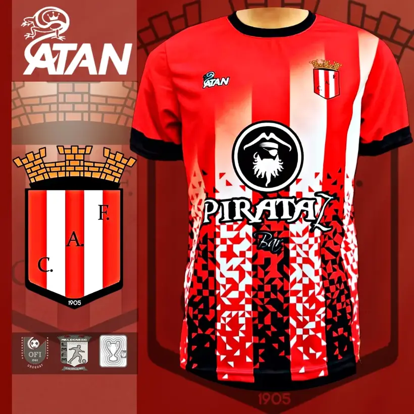 Camiseta de Club Atlético Fernandino confeccionada por ATAN, sublimado total