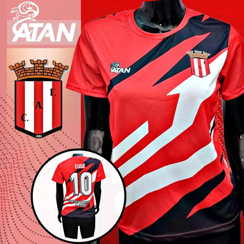 Camiseta de Club Atlético Fernandino confeccionada por ATAN, sublimado total