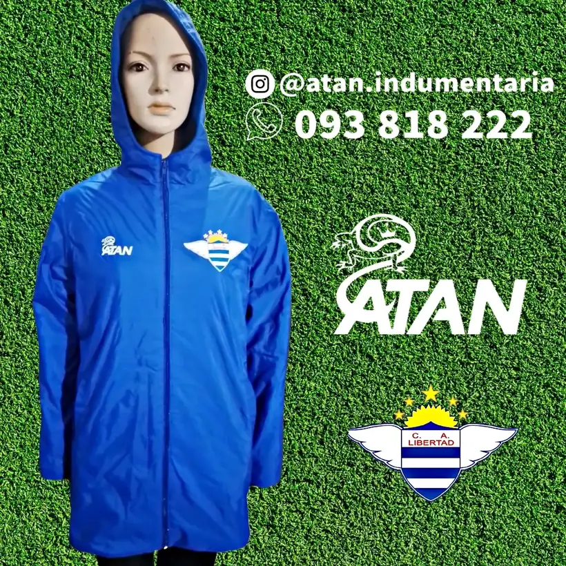 Campera de Club Atlético Libertad confeccionada por ATAN, sublimado total