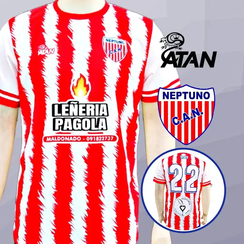 Camiseta de Club Atlético Neptuno confeccionada por ATAN, sublimado total