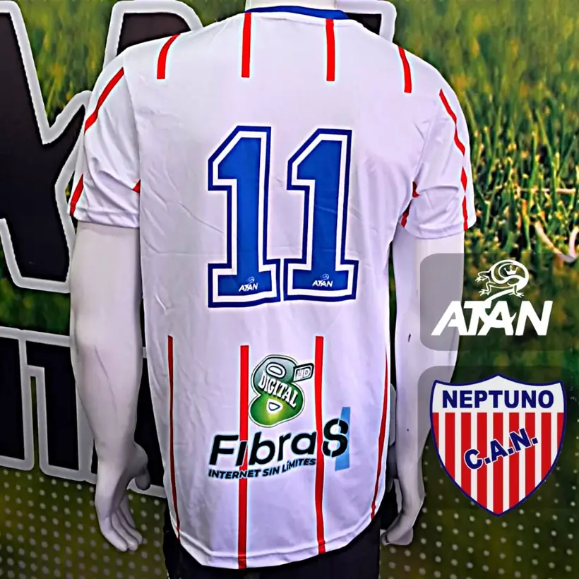 Camiseta de Club Atlético Neptuno confeccionada por ATAN, sublimado total