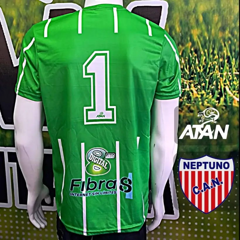 Camiseta de Club Atlético Neptuno confeccionada por ATAN, sublimado total