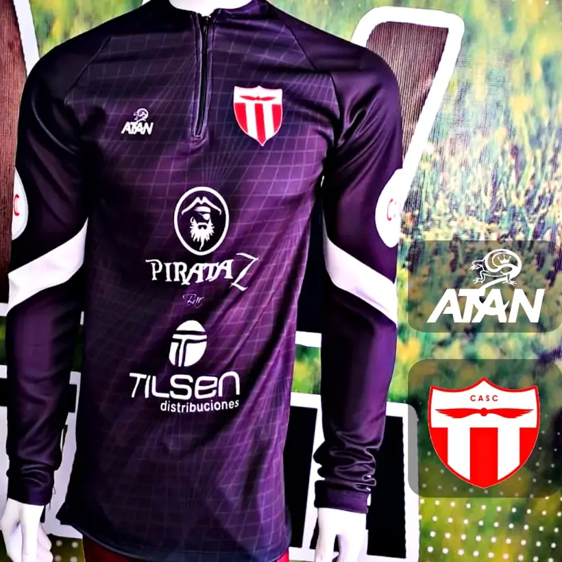 Camiseta de Club Atlético San Carlos confeccionada por ATAN, sublimado total