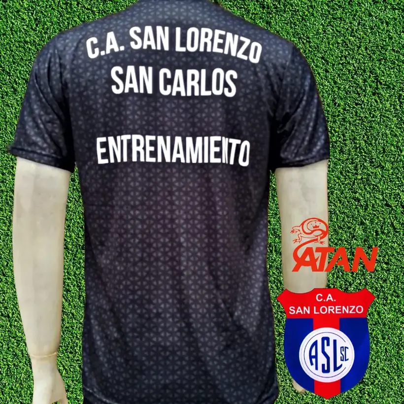 Camiseta de Club Atlético San Lorenzo confeccionada por ATAN, sublimado total