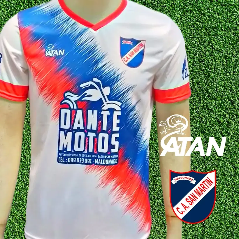 Camiseta de Club Atlético San Martín confeccionada por ATAN, sublimado total