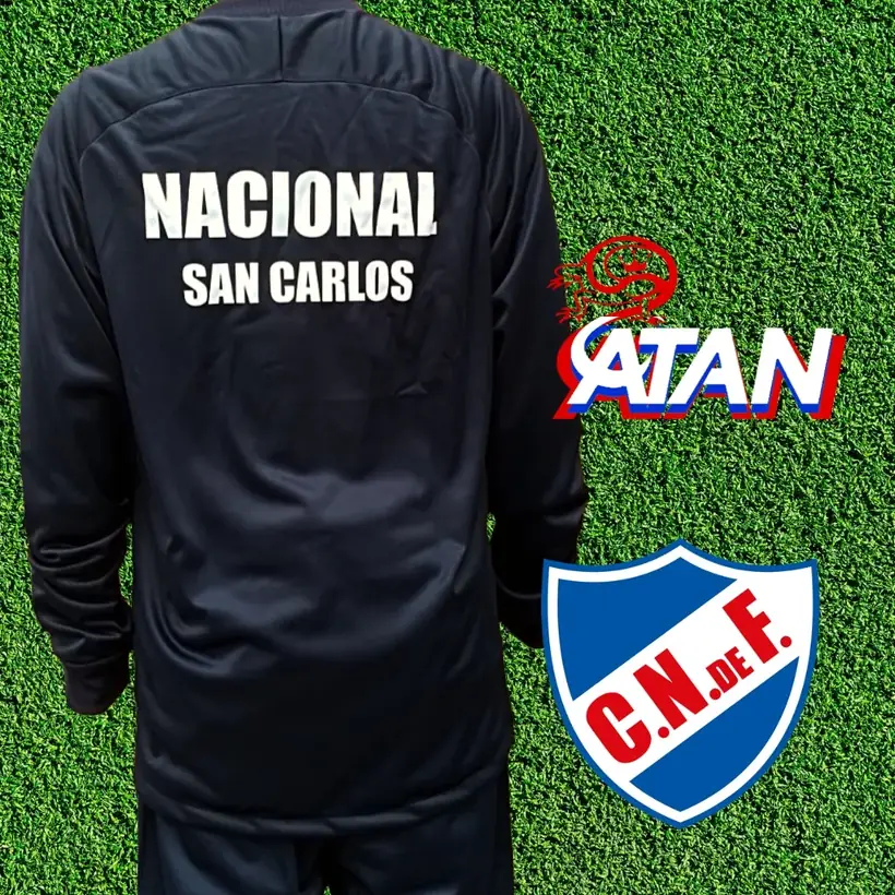 Camiseta de Club Nacional de Fútbol de San Carlos confeccionada por ATAN, sublimado total