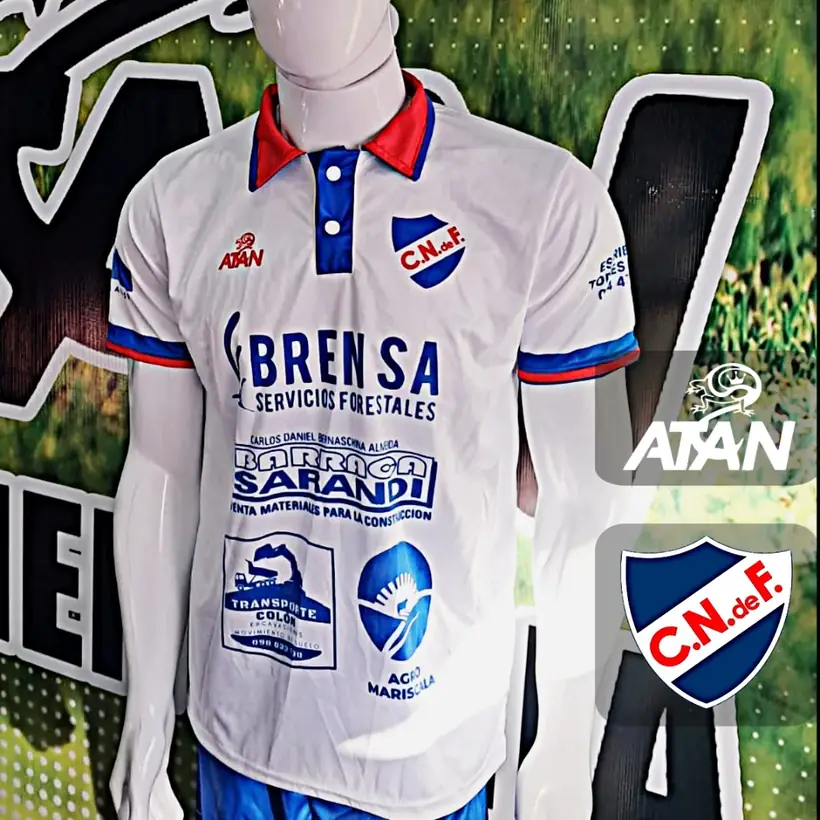 Camiseta de Club Nacional de Fútbol de San Carlos confeccionada por ATAN, sublimado total