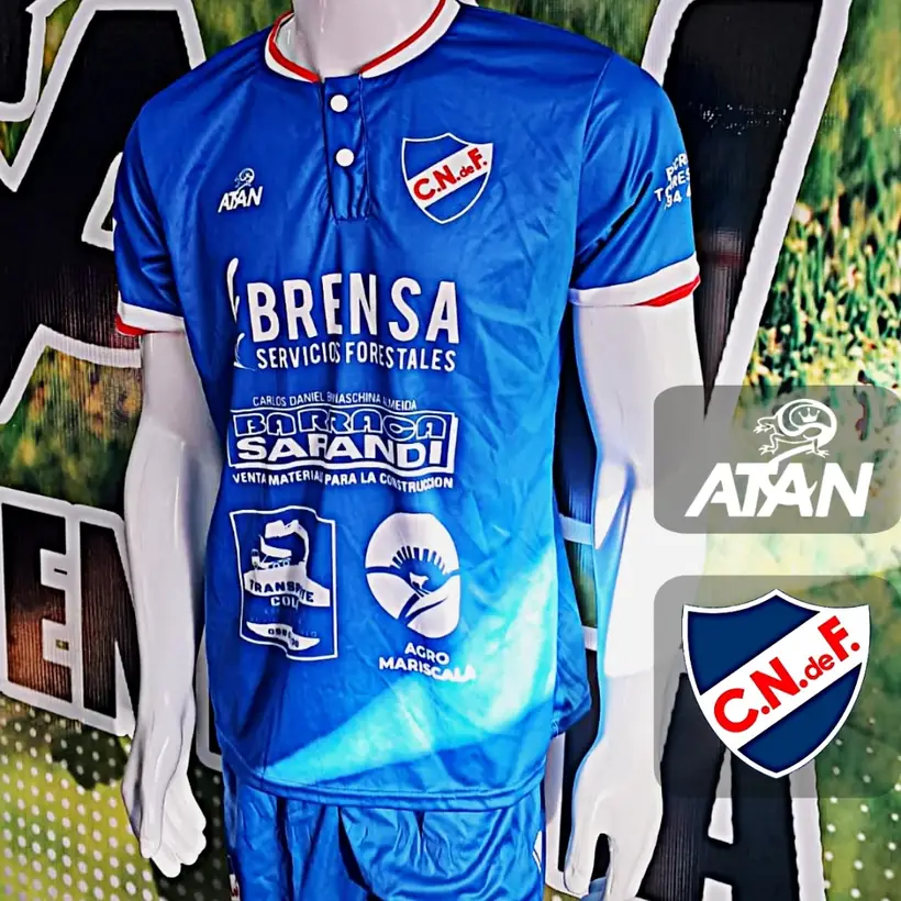 Camiseta de Club Nacional de Fútbol de San Carlos confeccionada por ATAN, sublimado total