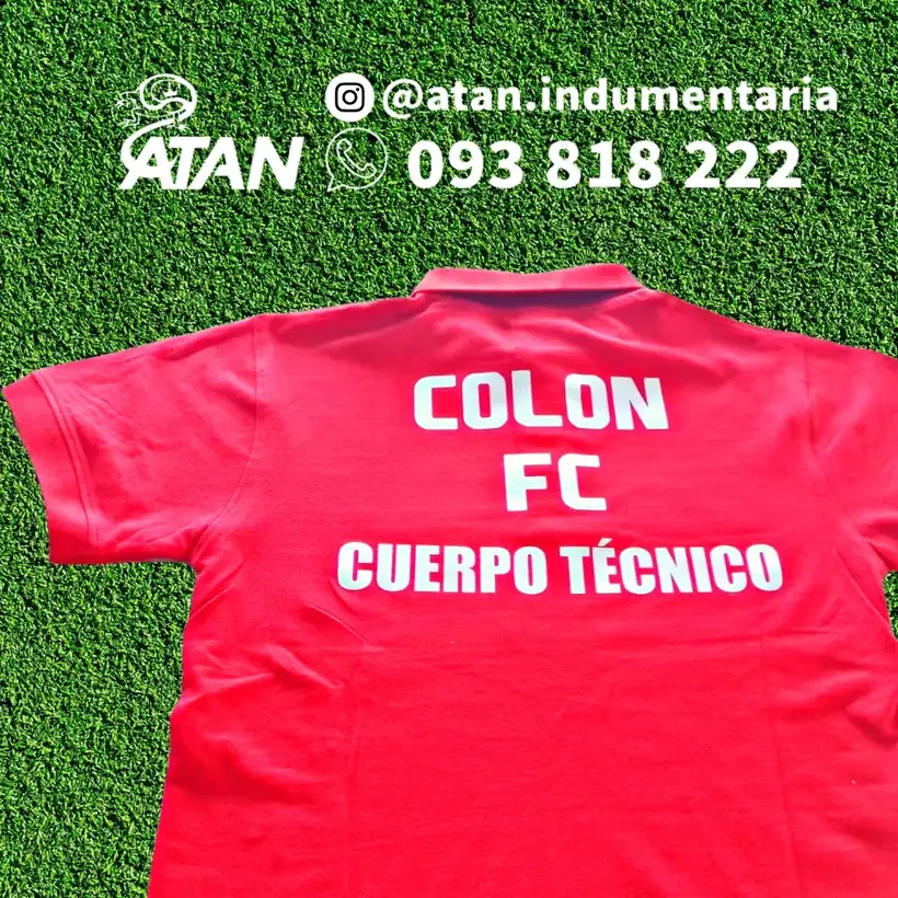 Camiseta de Colón Fútbol Club confeccionada por ATAN, sublimado total