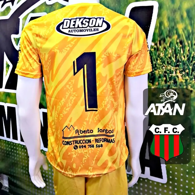Camiseta de Colón Fútbol Club confeccionada por ATAN, sublimado total