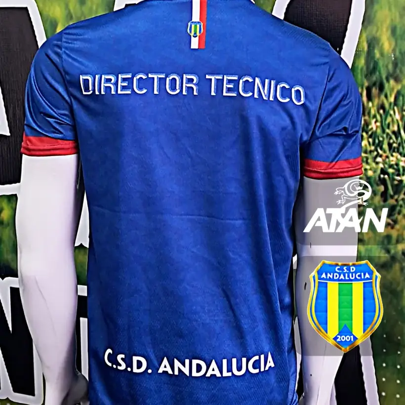 Camiseta de CSD Andalucía confeccionada por ATAN, sublimado total