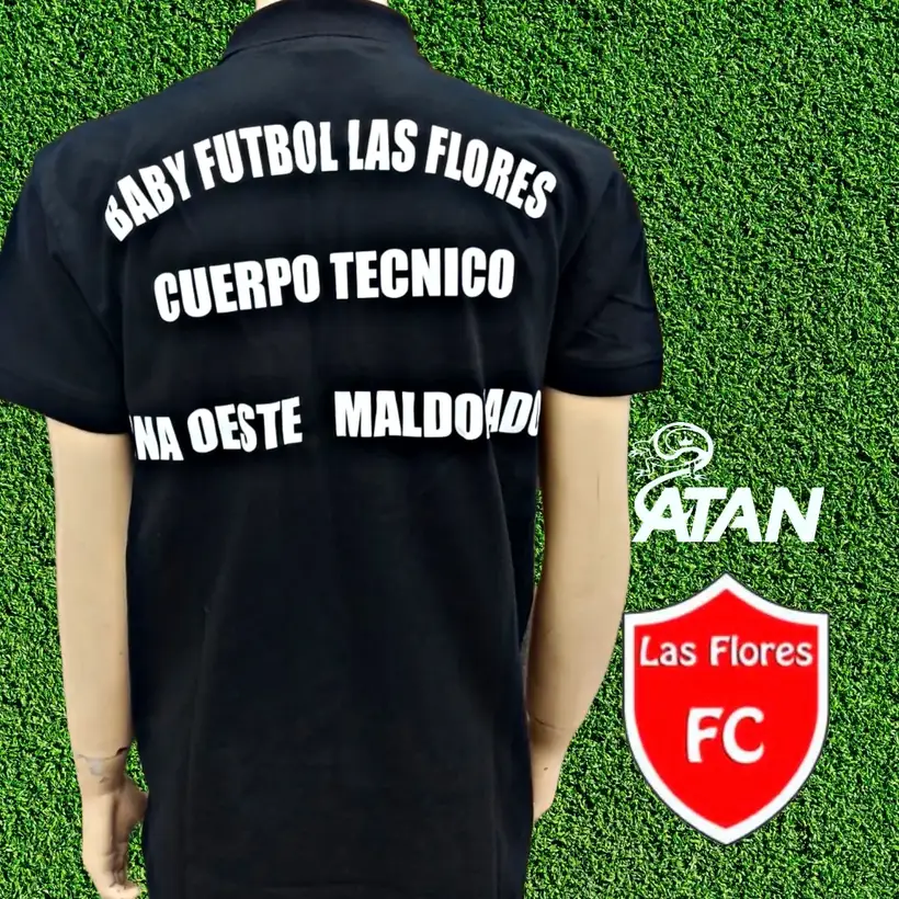Buzo canguro de Las Flores Fútbol Club confeccionada por ATAN, sublimado total