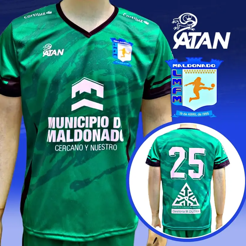 Camiseta de Maldonado Capital confeccionada por ATAN, sublimado total