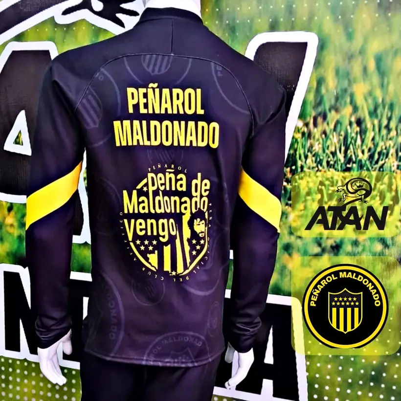 Camiseta de Peñarol de Maldonado confeccionada por ATAN, sublimado total