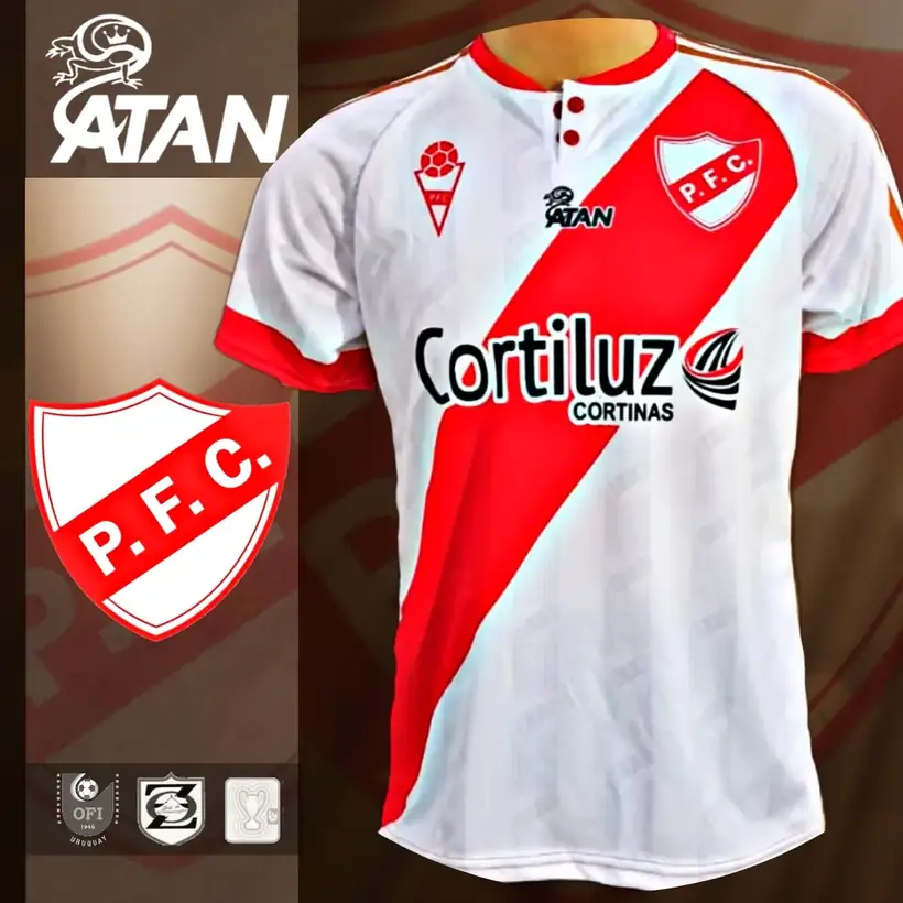 Camiseta de Piriápolis FC confeccionada por ATAN, sublimado total