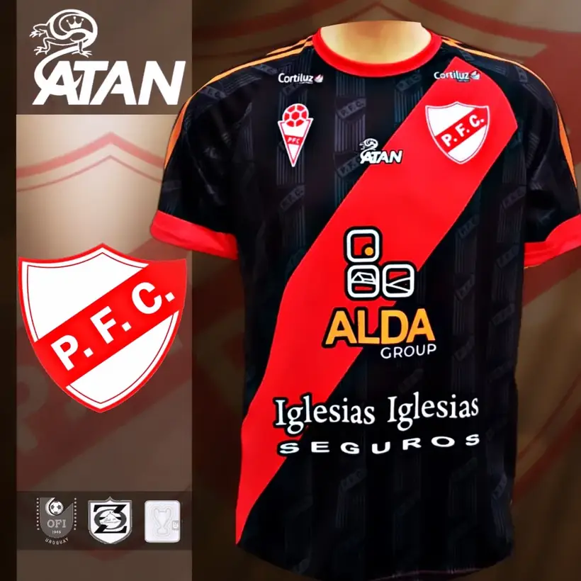 Camiseta de Piriápolis FC confeccionada por ATAN, sublimado total