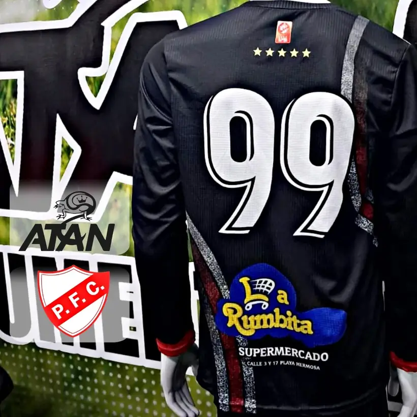 Camiseta de Piriápolis FC confeccionada por ATAN, sublimado total