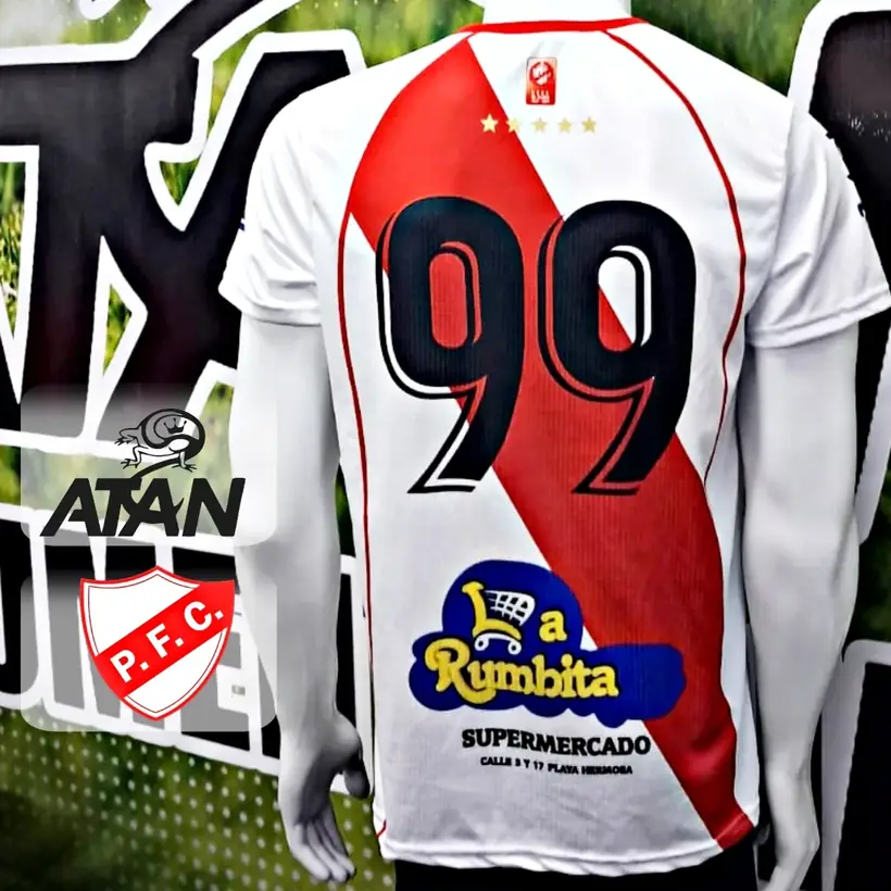 Camiseta de Piriápolis FC confeccionada por ATAN, sublimado total