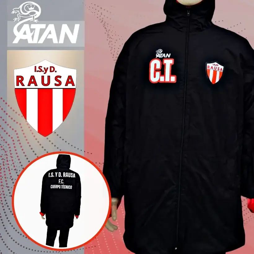 Camiseta de RAUSA confeccionada por ATAN, sublimado total